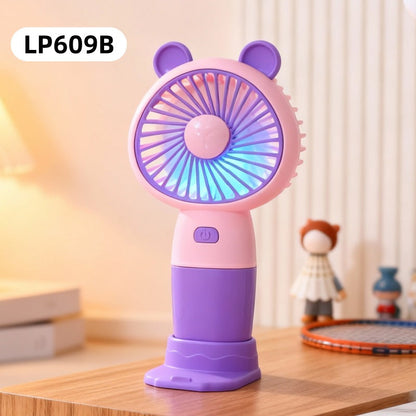 Ladies' Portable Handheld Fan in a cute bear motif Karnz