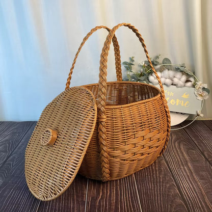 Handcrafted Woven Storage Basket Acalora