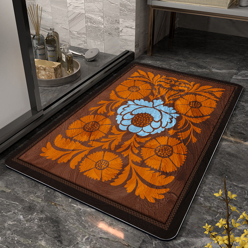 Floral Print Area Rug Acalora