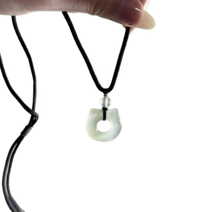 Cute Cat and Bone Pendant Necklace Acalora