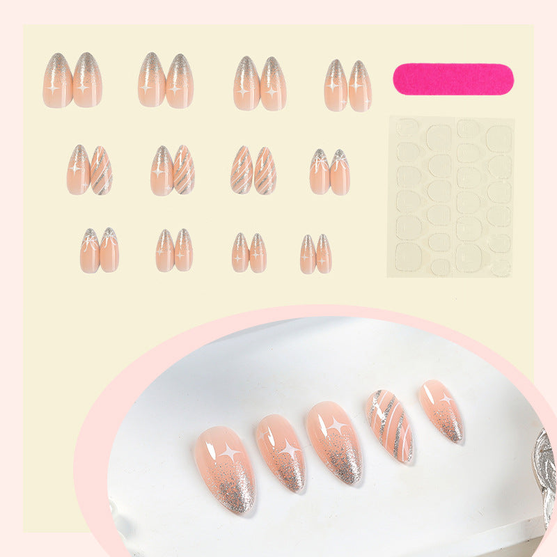 Glamorous Stiletto Press-On Nail Art Design Acalora