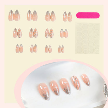 Glamorous Stiletto Press-On Nail Art Design Acalora