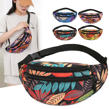Floral Print Utility Fanny Pack Acalora