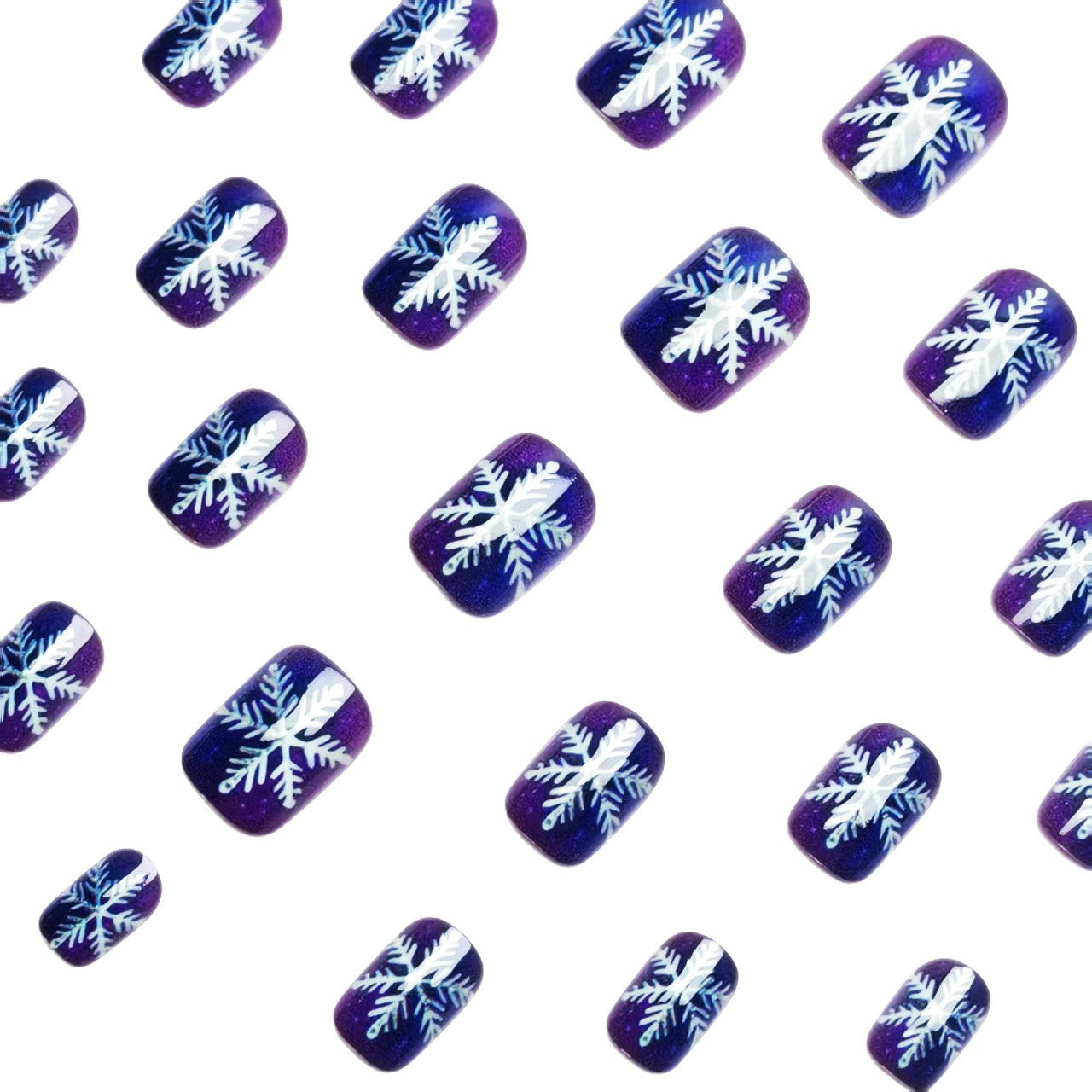 Winter-Theme Frosted Nail Art Acalora