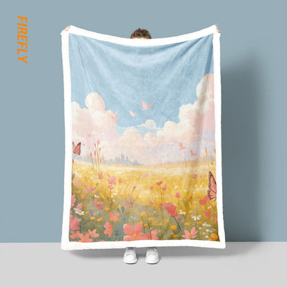 Unisex Artistic Scenic Throw Blanket
