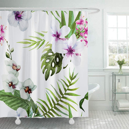 Botanical Illustration Shower Curtain
