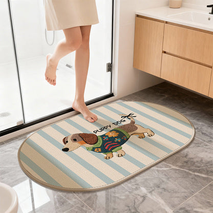 Cute Cartoon Cat Bath Mat
