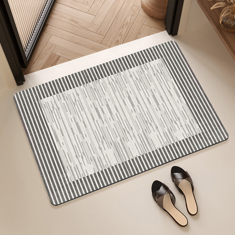 Textured Abstract Design Bath Mat Acalora