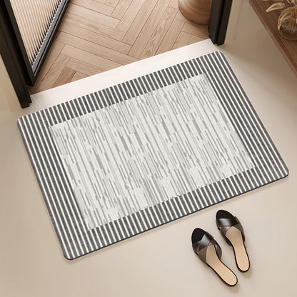 Textured Abstract Design Bath Mat Acalora