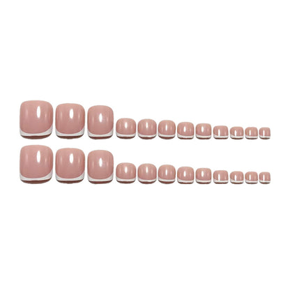Artificial nails with elegant French tips Acalora