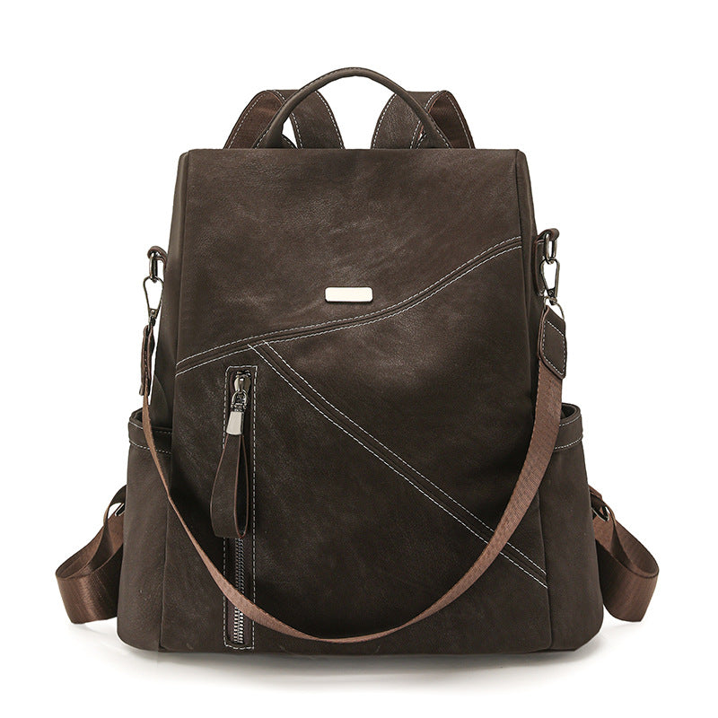 Stylish Multi-Functional Leather Backpack Acalora