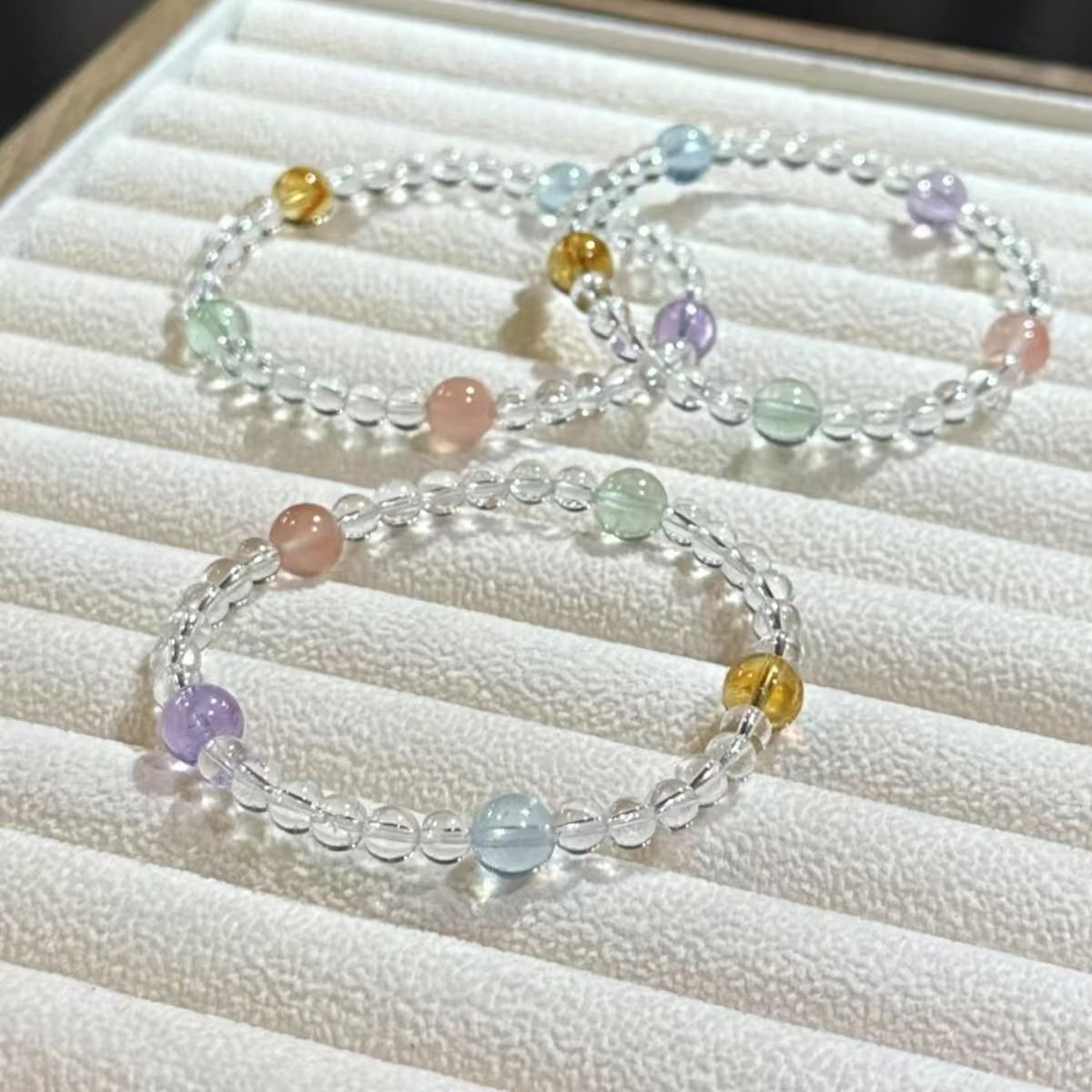 Adjustable Gemstone Stretch Bracelet Acalora