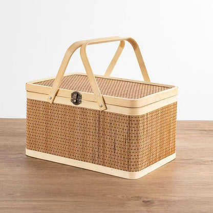 Practical Storage Basket Made of Rattan Acalora