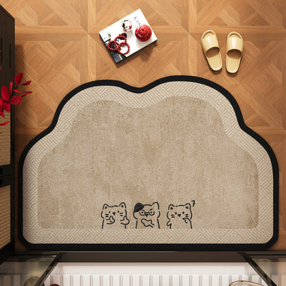 Charming Cat-Themed Door Mat