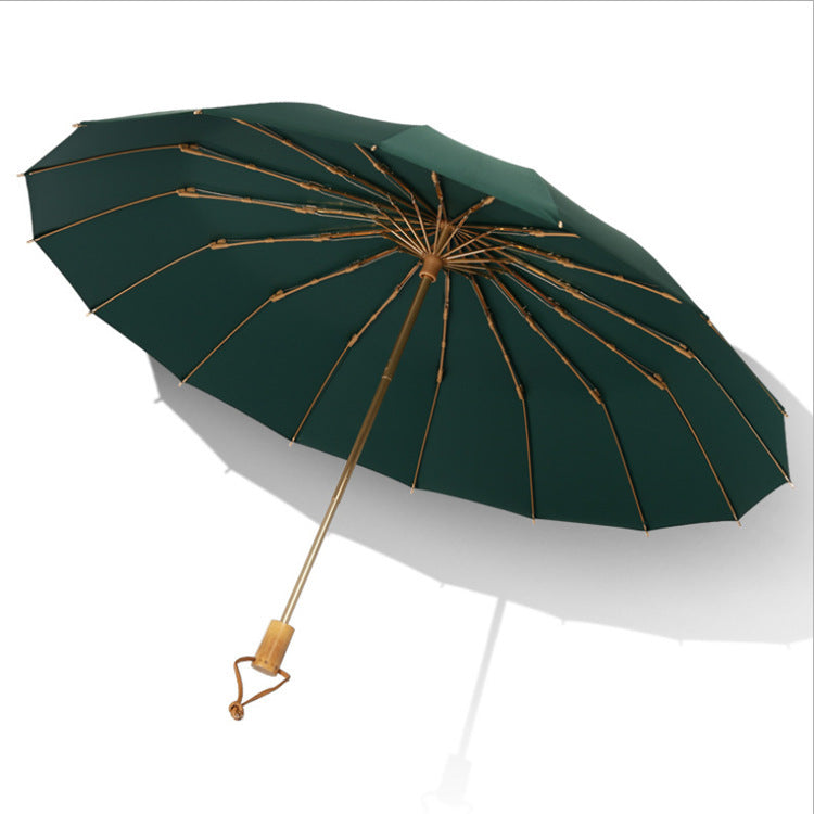 Ladies elegant folding umbrella with ergonomic design Bowlift