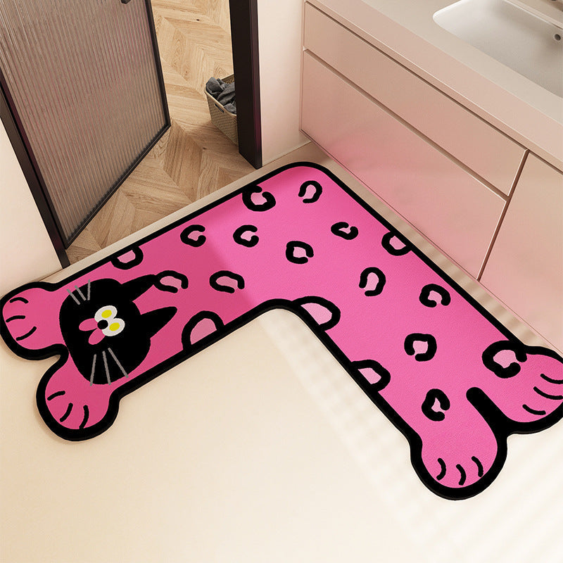 Fun-Filled Cartoon-Themed Bath Mat