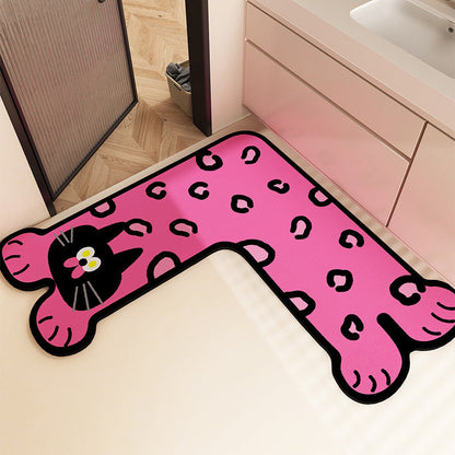 Fun-Filled Cartoon-Themed Bath Mat