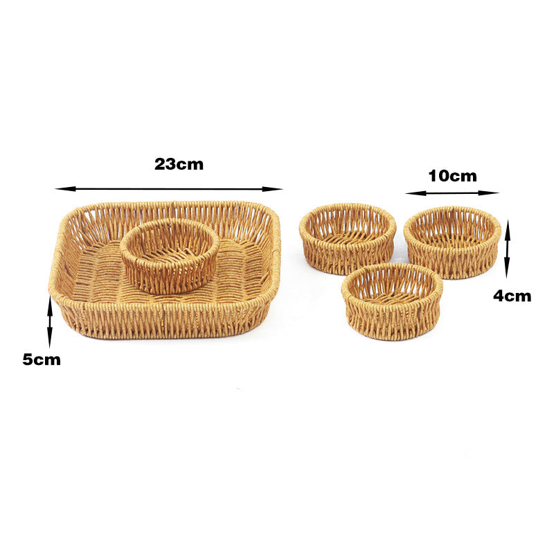 Multi-Function Woven Storage Basket Set Acalora