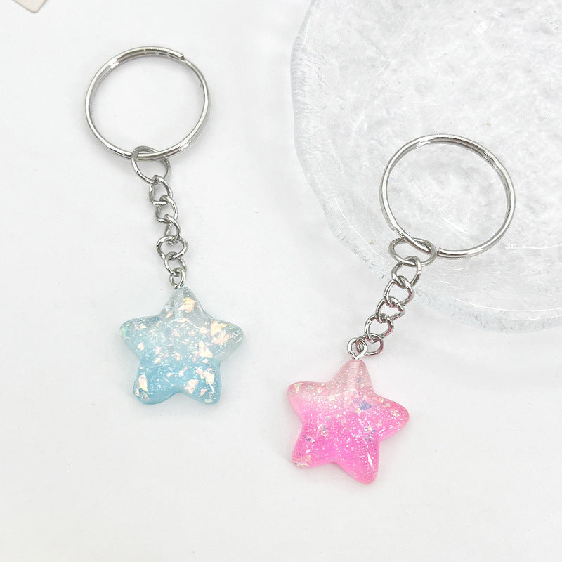 Star-Shaped Acrylic Keychain Acalora