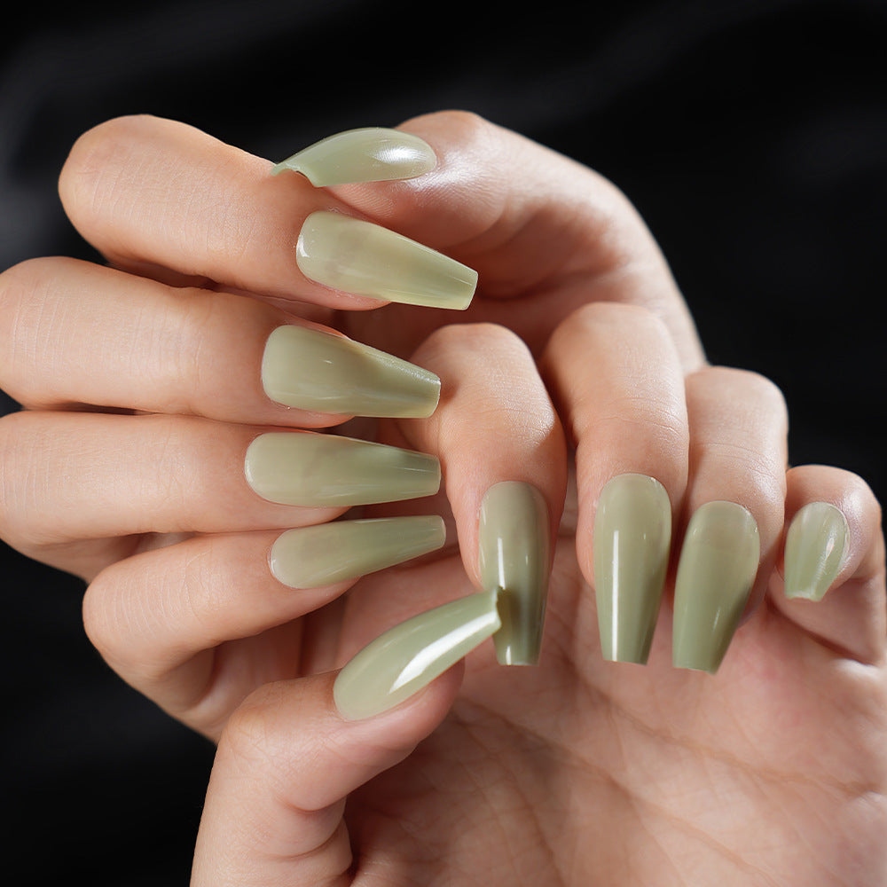Long-Lasting Glossy Press-On Nail Set Acalora