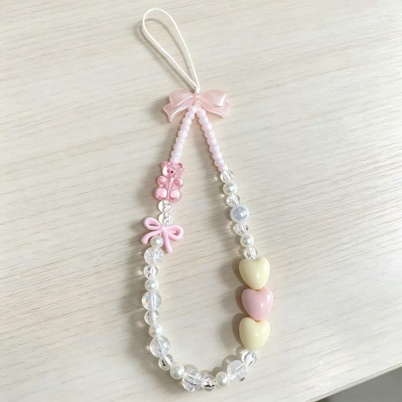 Beaded Charm Phone Strap Acalora