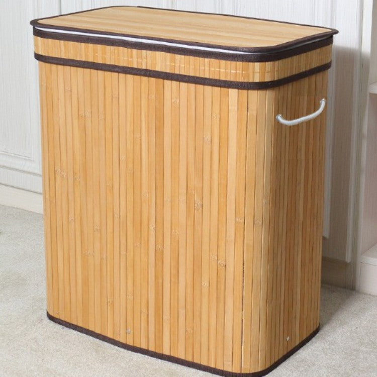 Elegant Laundry Basket Made of Natural Bamboo Acalora
