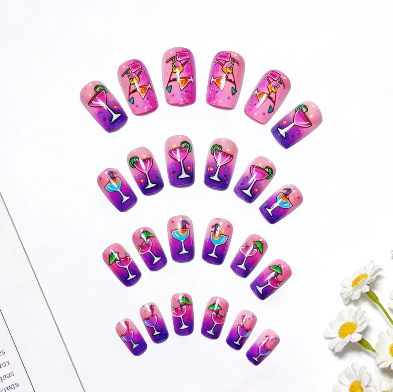 Summer Cocktail Nail Art Acalora
