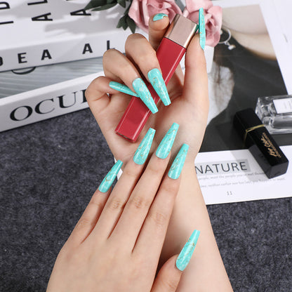 Artificial nails in elegant geometric design Acalora