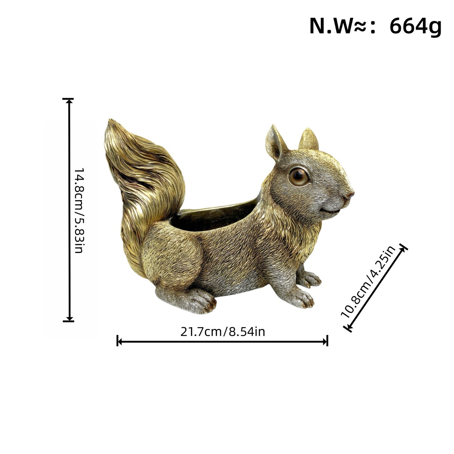 Squirrel-shaped planter Acalora