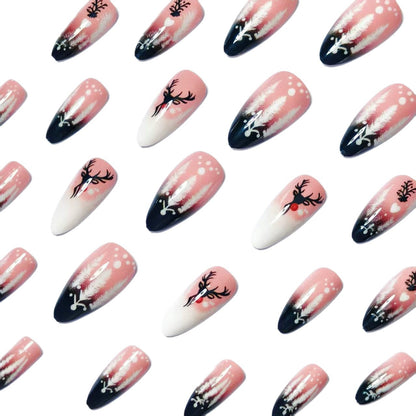 Festive Winter-Themed Nail Art Acalora