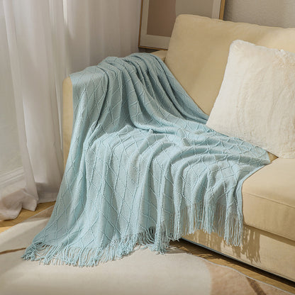 Unisex Cozy Textured Throw Blanket