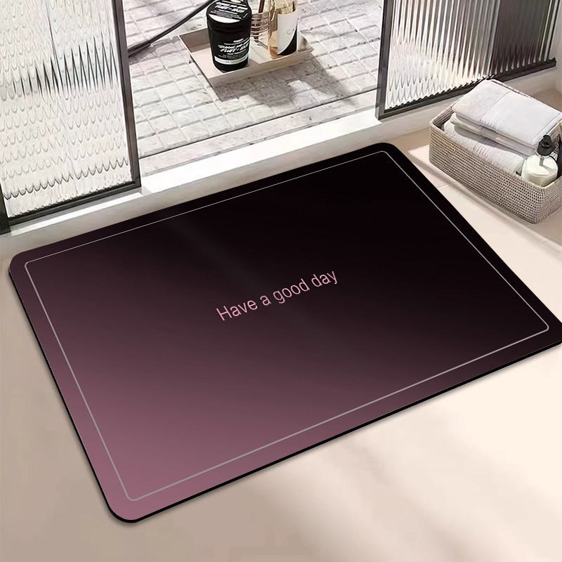 Motivational Phrase Bath Mat Acalora
