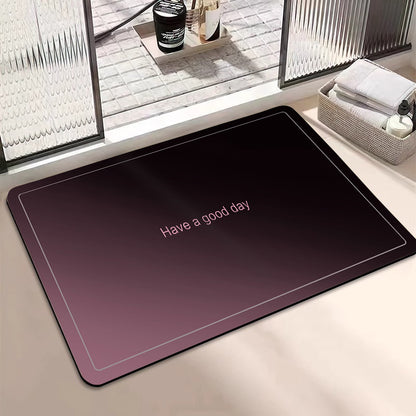 Motivational Phrase Bath Mat Acalora