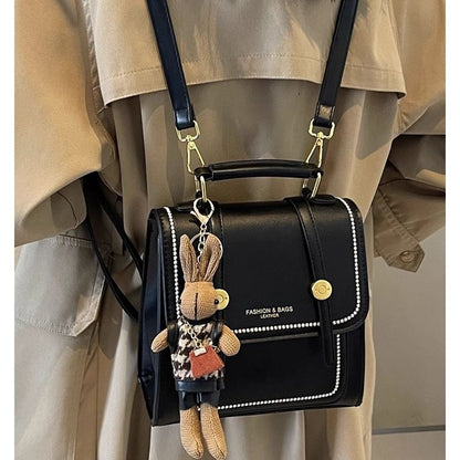 Vintage-Inspired Structured Crossbody Bag Acalora