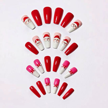 Holiday-Themed 3D Santa Nail Art Acalora