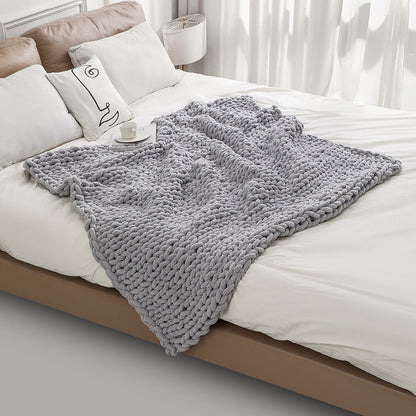 Chunky Knitted Blanket