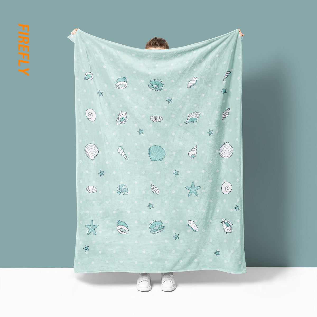 Unisex Cozy Sea-Themed Blanket