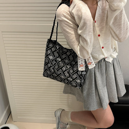 Elegant Patterned Tote Bag Acalora