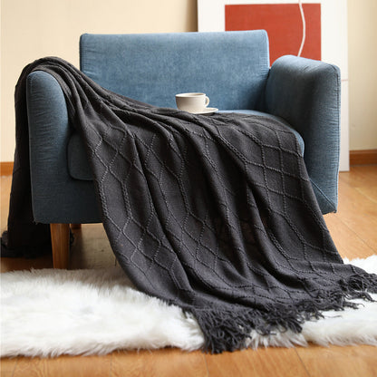 Luxurious Woven Textured Throw Blanket