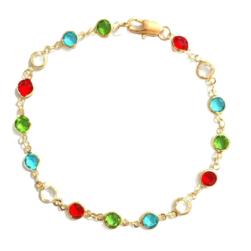 Multi-Color Gemstone Bracelet Acalora