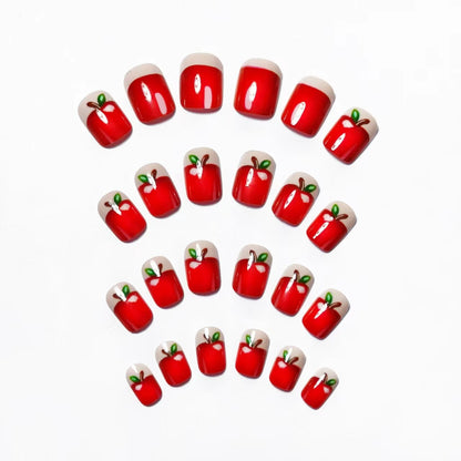 Creative Apple-Themed Nail Art Acalora