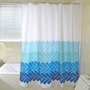 Geo-Patterned Shower Curtain