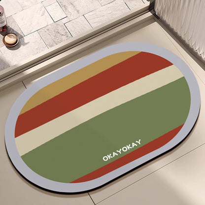 Decorative Floral Bathroom Mat Acalora