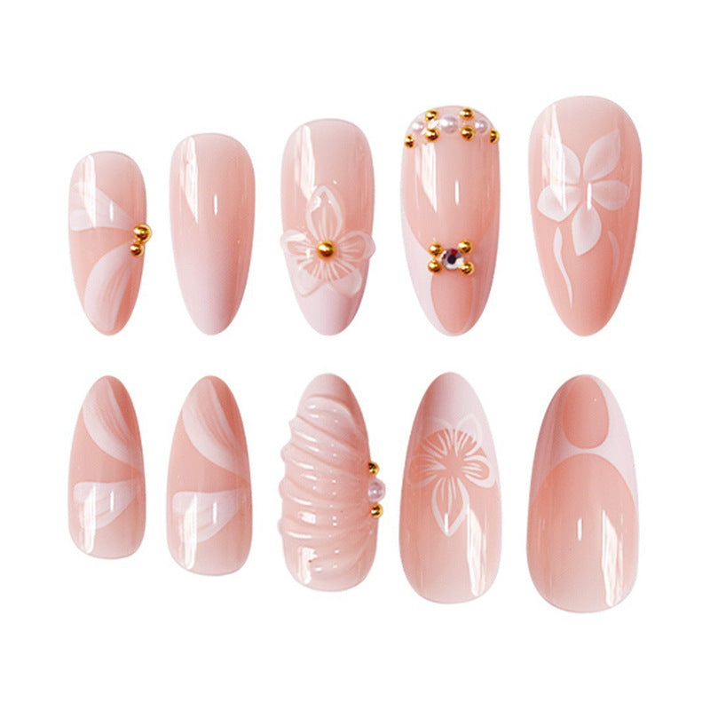 Floral 3D Decorative Press-On Nails Acalora