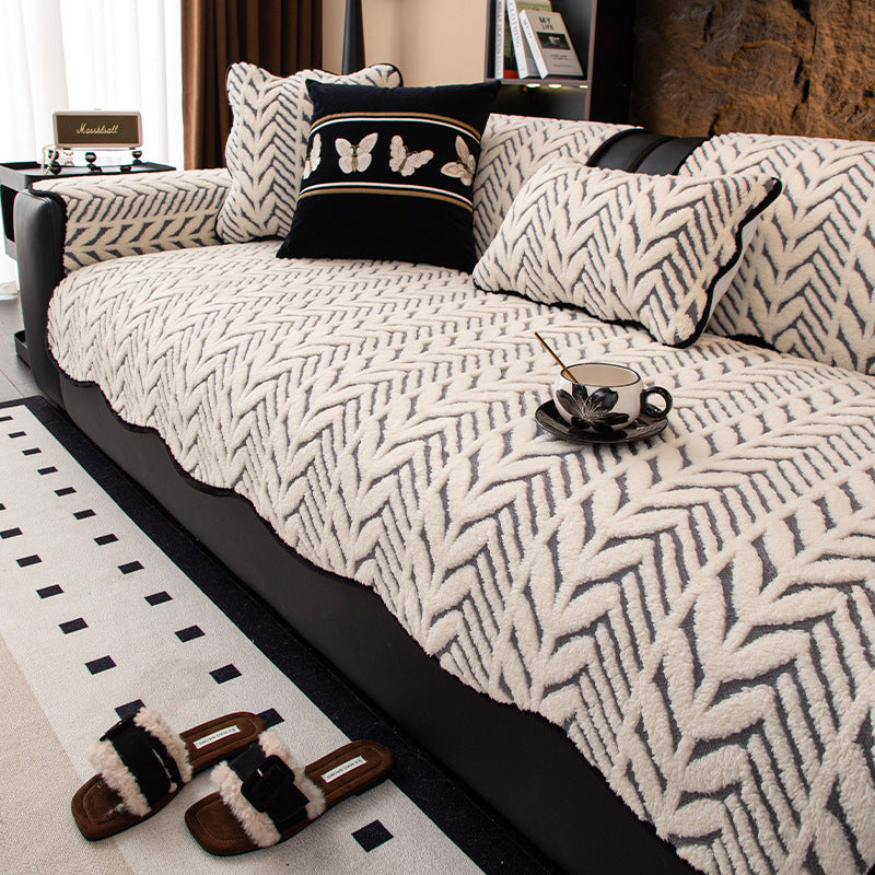 Plush Decorative Sofa Cover