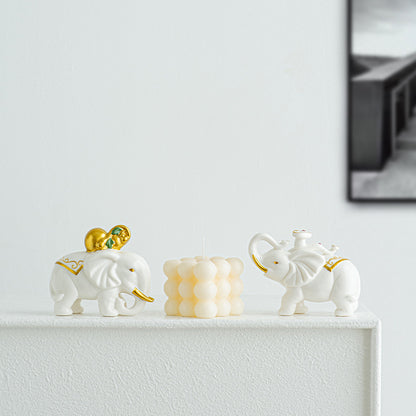 Elegant elephant figurine made of high-quality ceramic Acalora