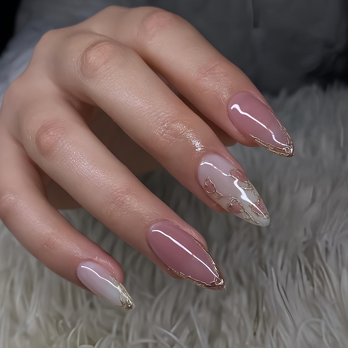 Artistic Stiletto Nail Art Extensions Acalora