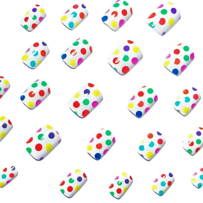 Playful Polka Dot Nail Art Acalora