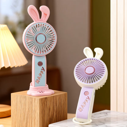 Women's Portable USB Handheld Fan with Cute Bear Motif Karnz
