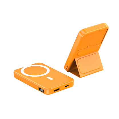 Portable power bank with integrated stand and LCD display Bowlift